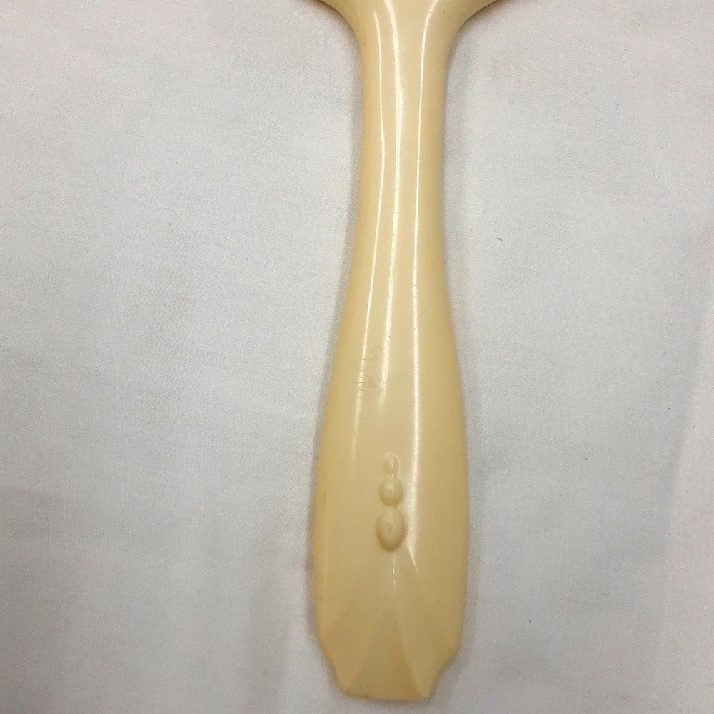 Vintage Celluloid Handheld Vanity Mirror